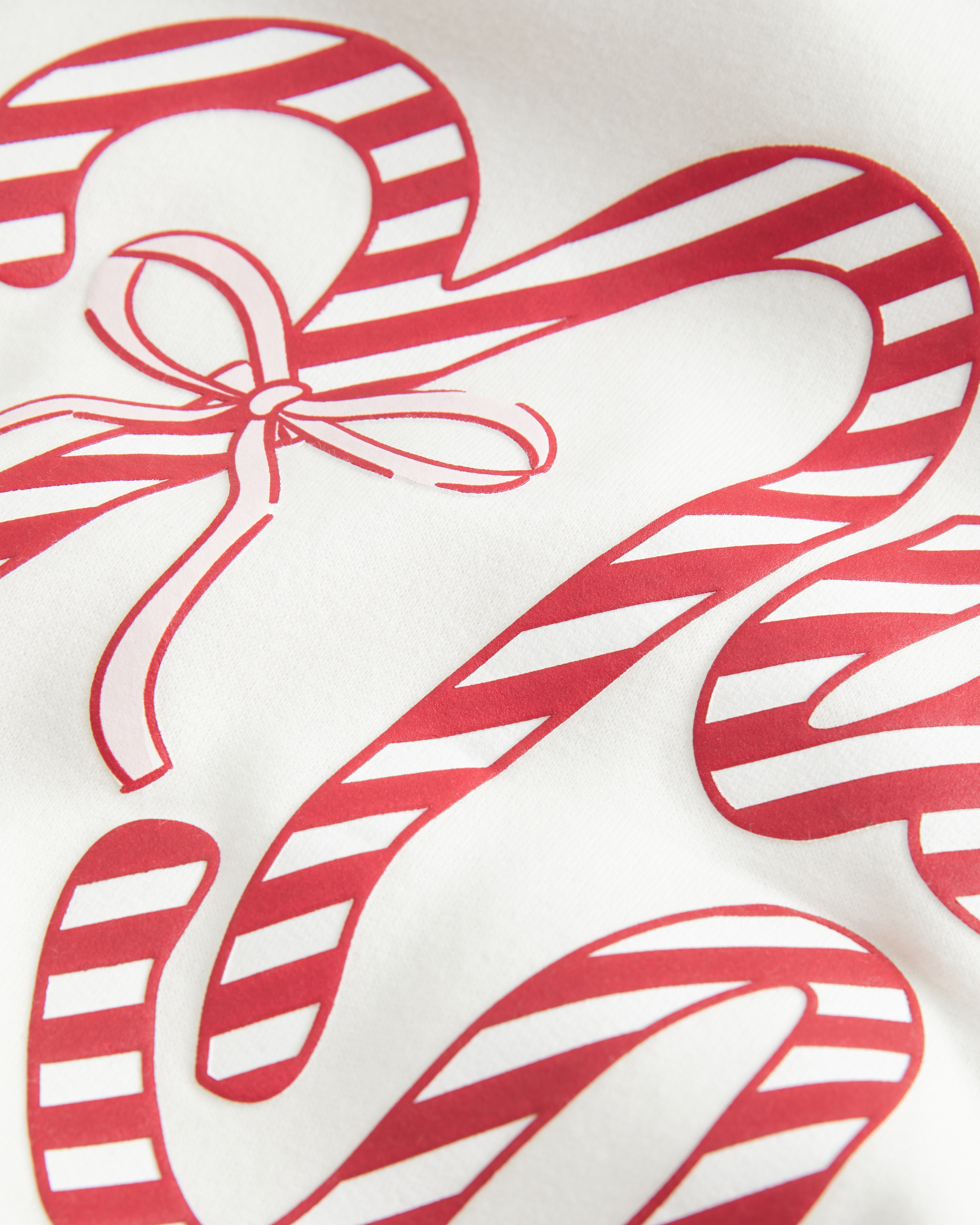 Hollister Feel Good Oversized Candy Cane Graphic Hoodie