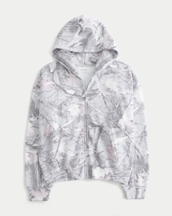 Women's Easiest Zip-Up Camo Hoodie | Women's Tops | HollisterCo.com
