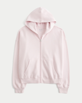 Women's Oversized Zip-Up Hoodie | Women's Tops | HollisterCo.com