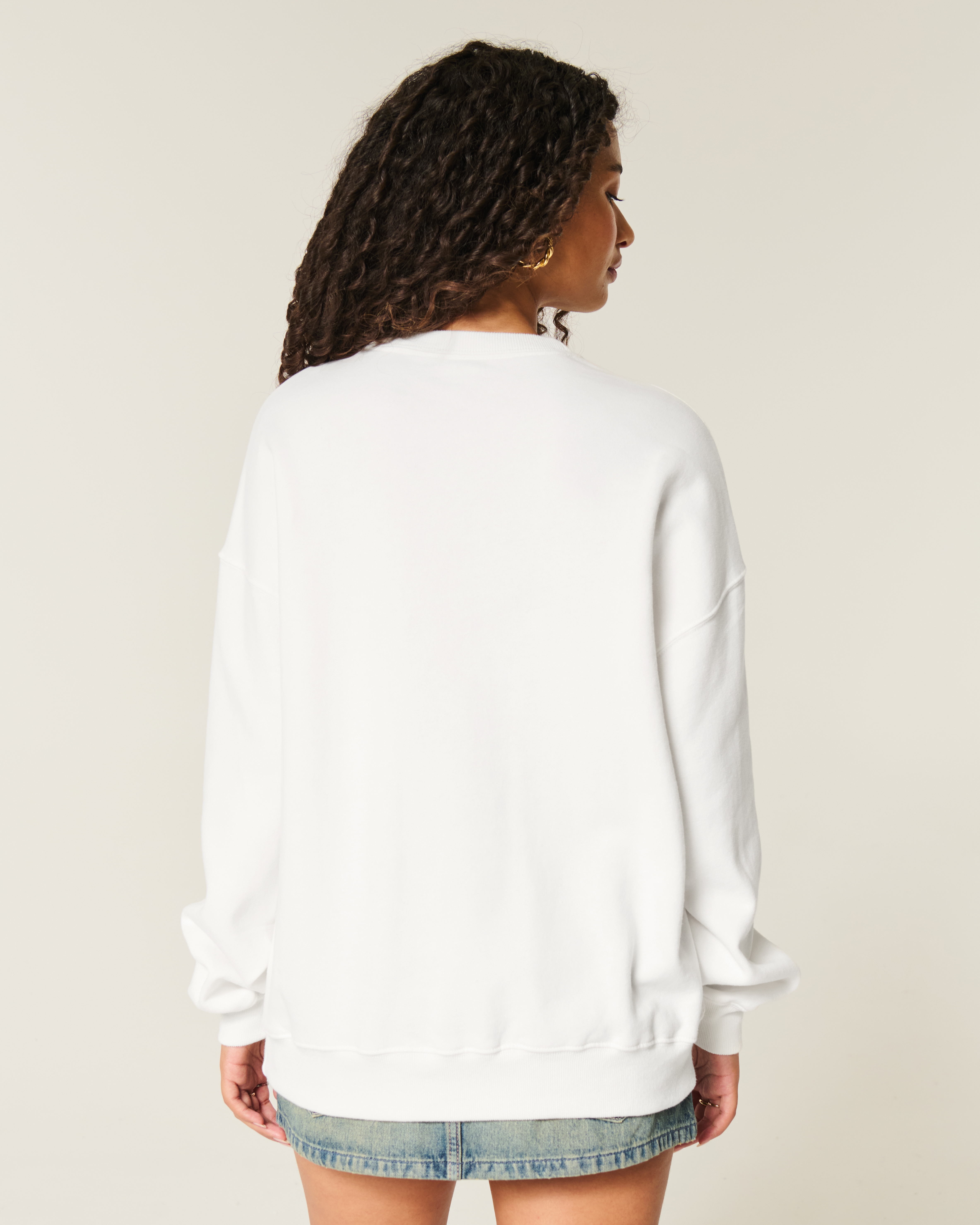 Oversized New York Graphic Crew Sweatshirt