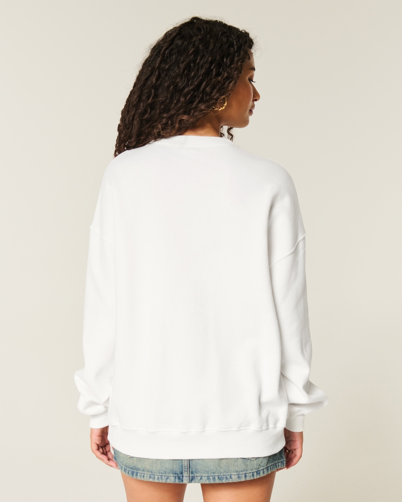 Oversized New York Graphic Crew Sweatshirt