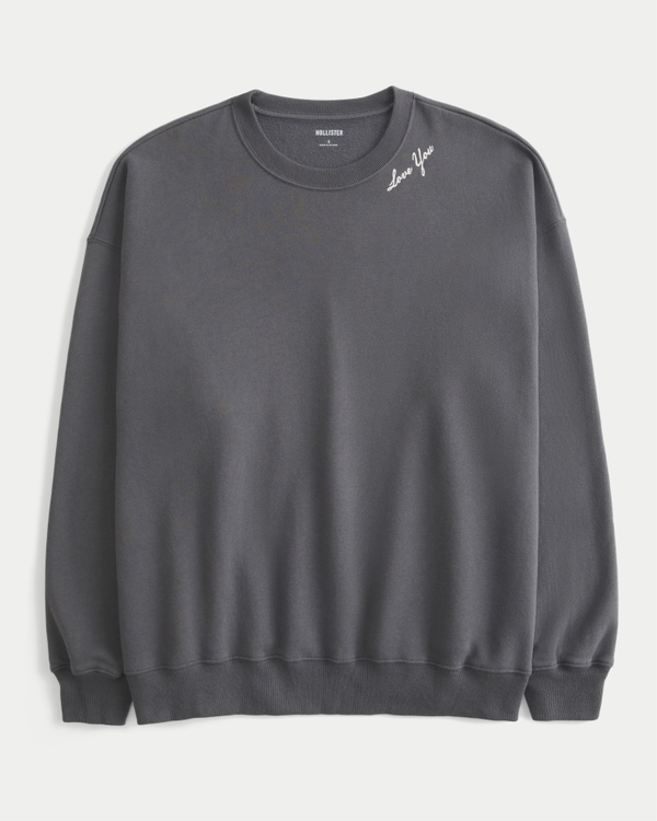 イチ36 Women's Oversized Angel Wings Graphic Crew Sweatshirt | Women's