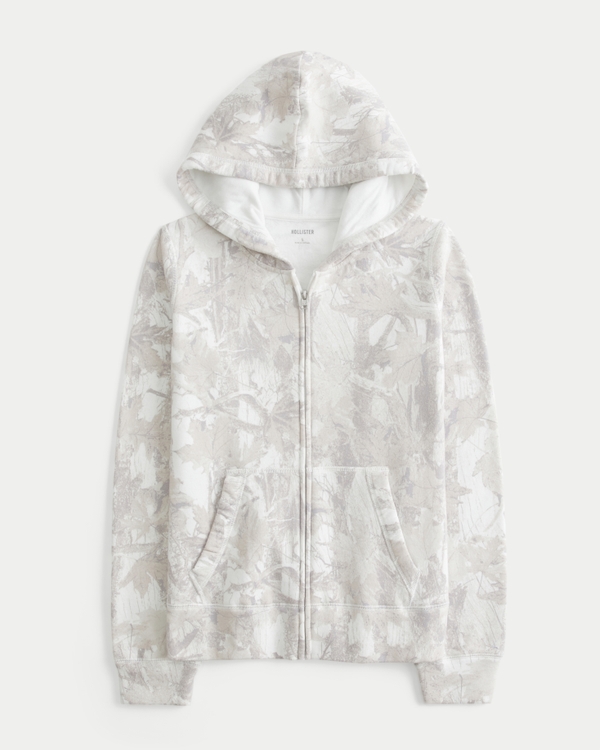 Zip-Up Camo Hoodie