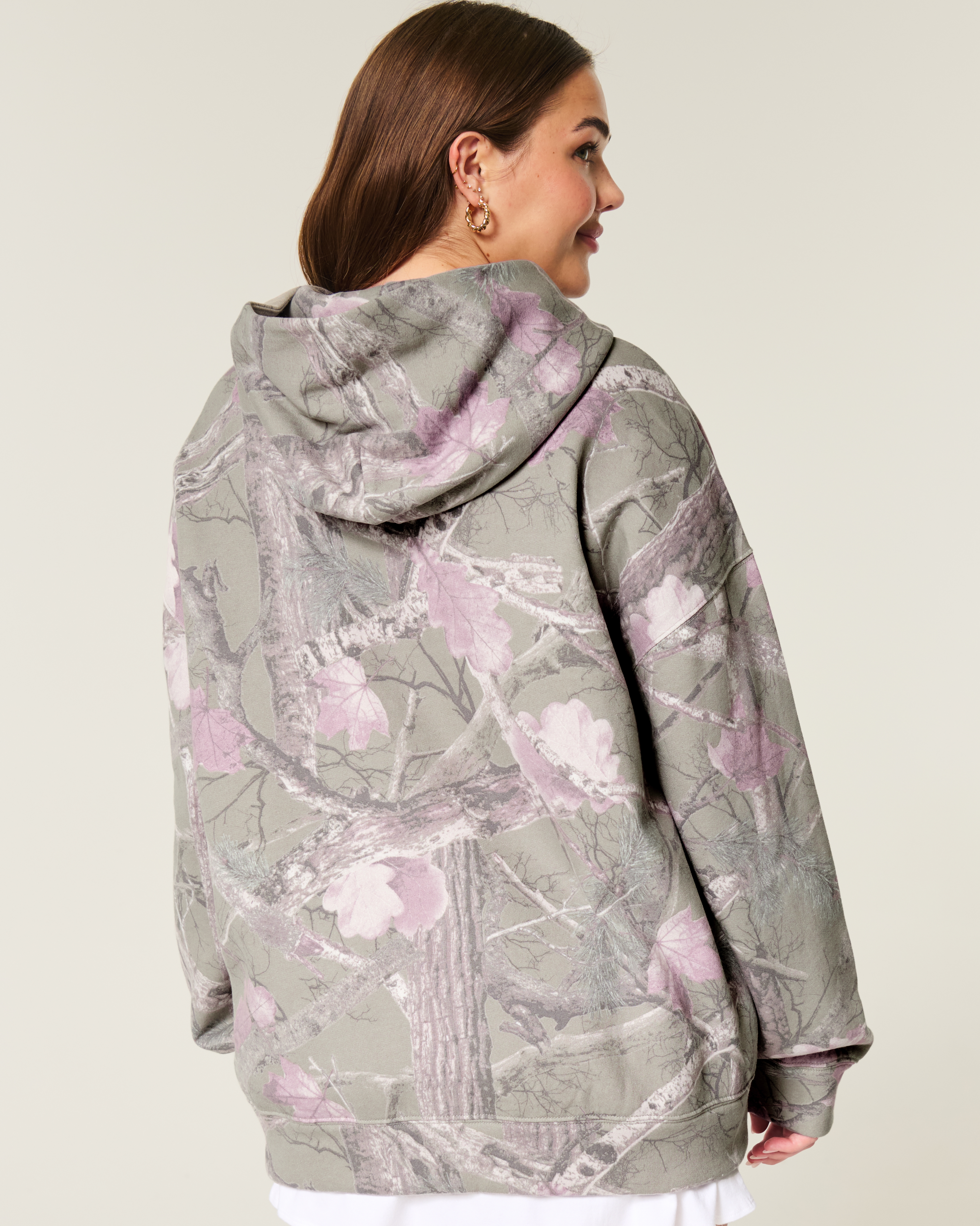 Hollister Feel Good Oversized Camo Hoodie