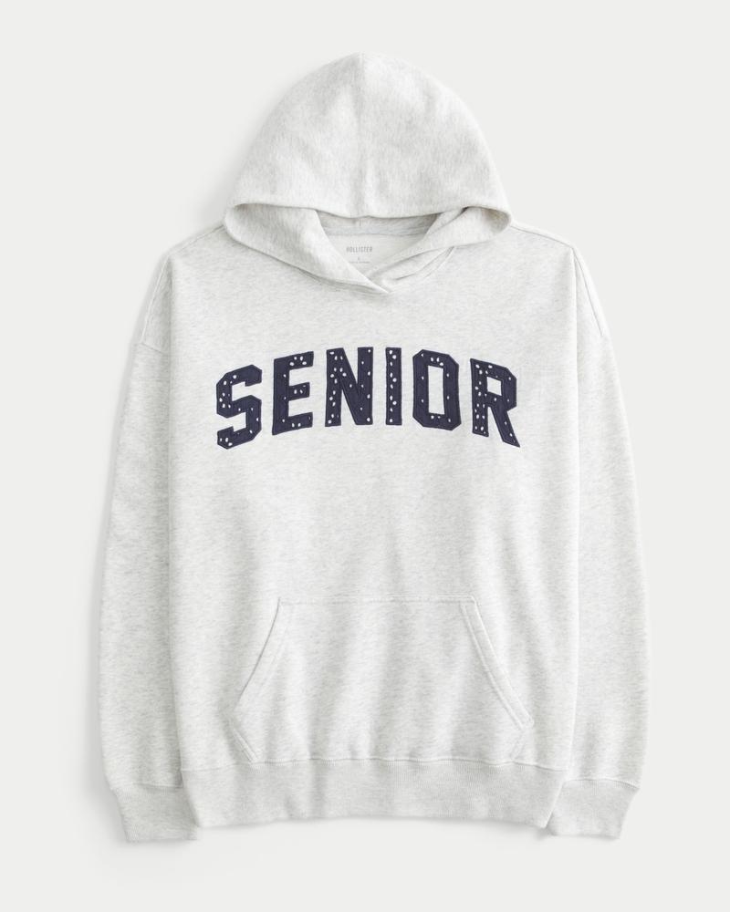 Women's Oversized Senior Graphic Hoodie | Women's Clearance