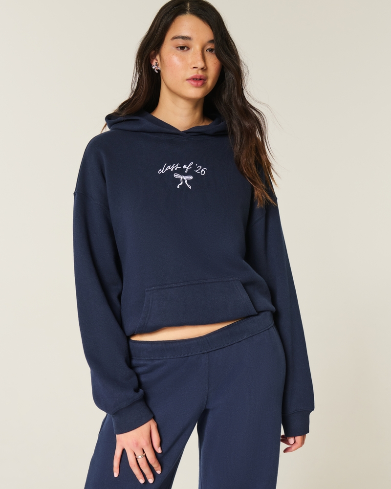 Easy Off-the-Shoulder Sweatshirt & Fleece Shorts Set