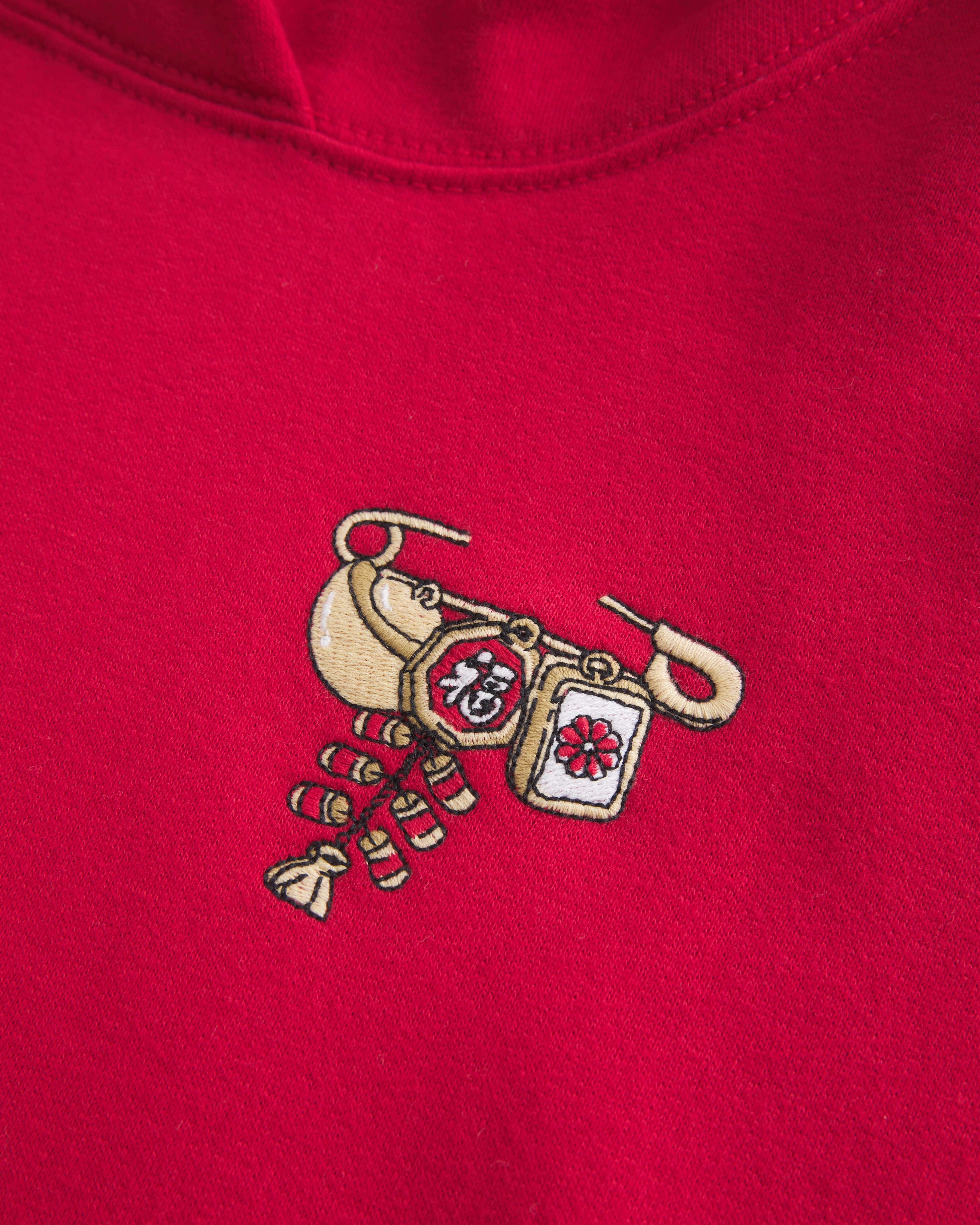 Hollister Feel Good Oversized Luck Charm Graphic Hoodie