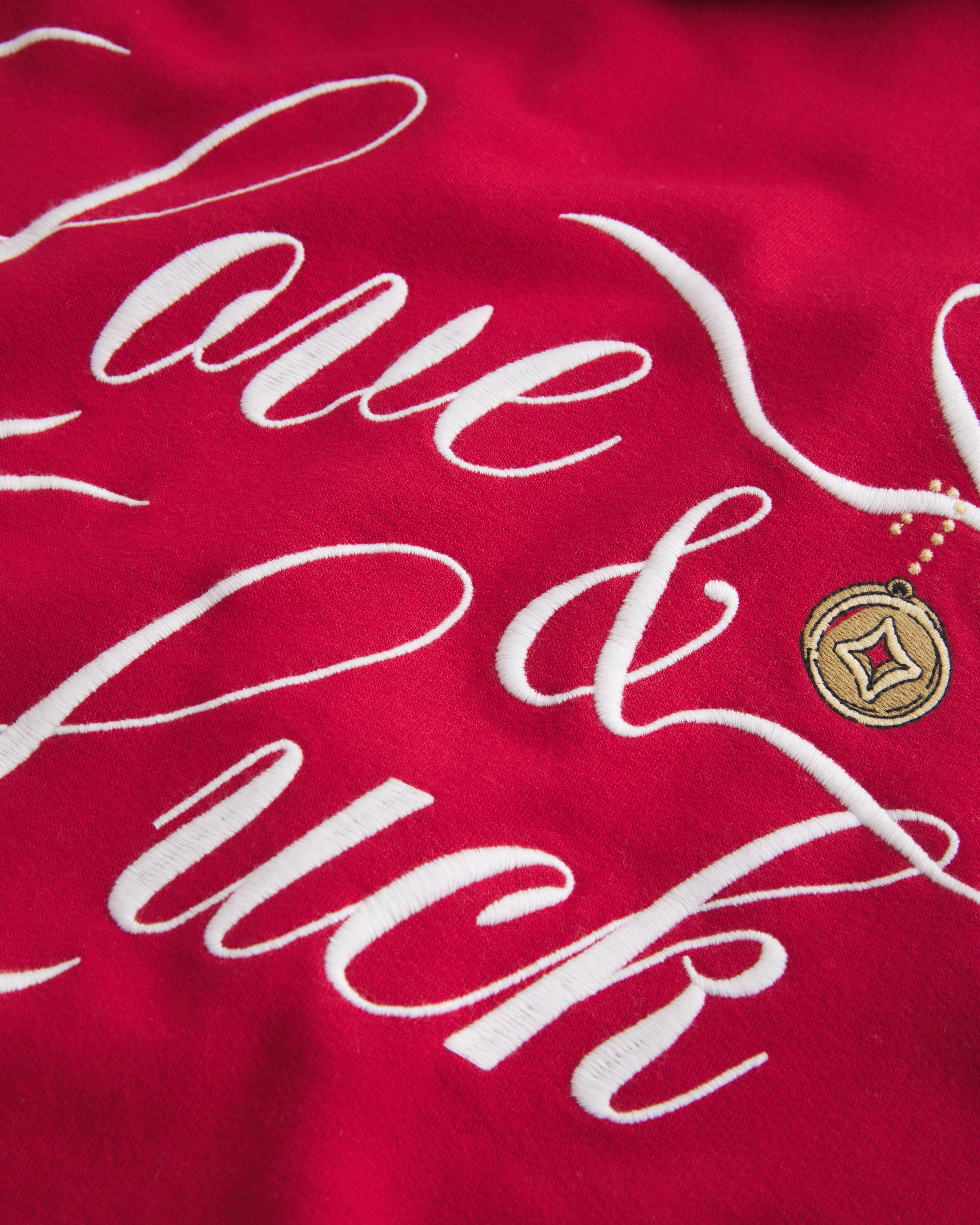 Hollister Feel Good Oversized Luck Charm Graphic Hoodie