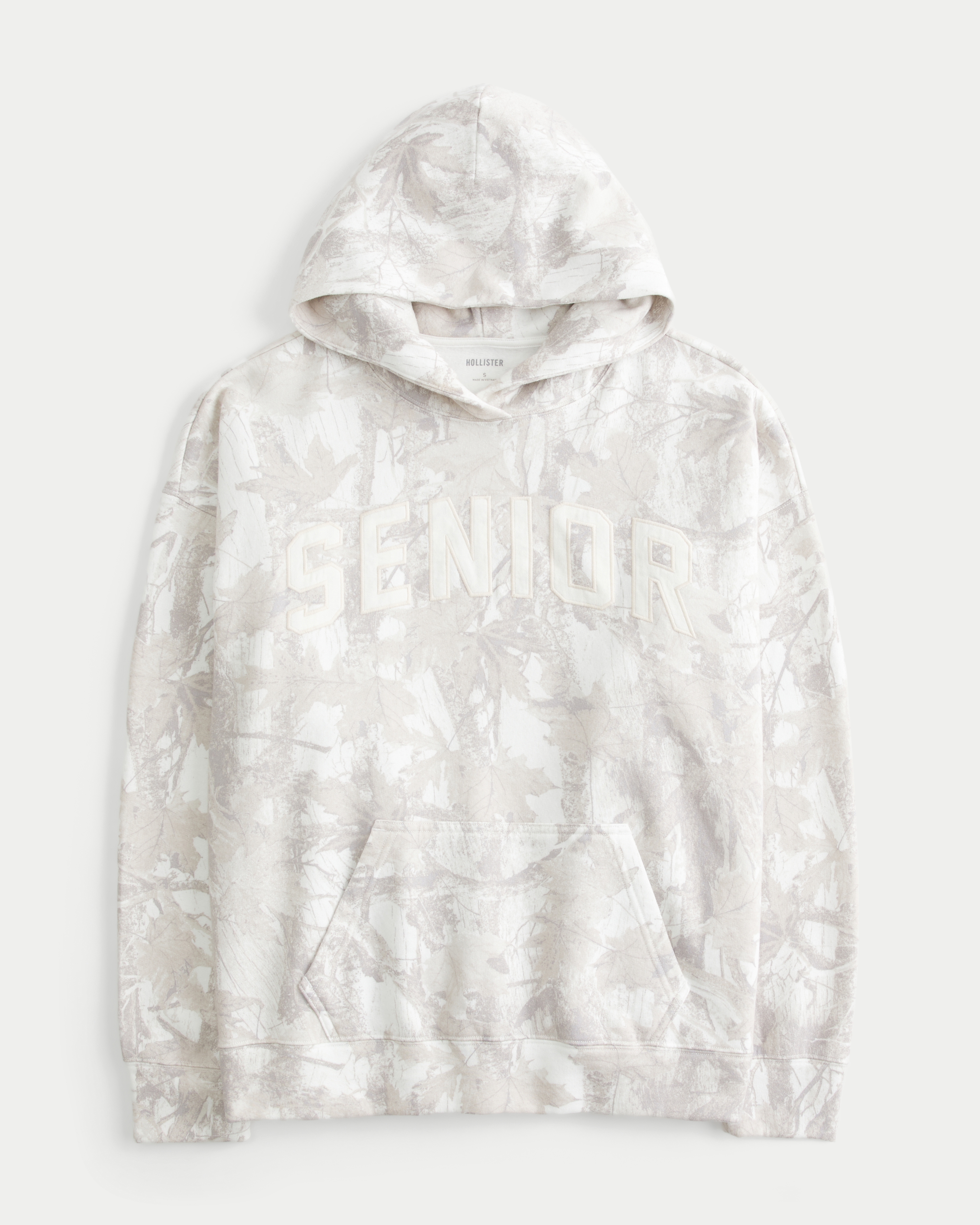 Hollister Feel Good Oversized Senior Graphic Camo Hoodie