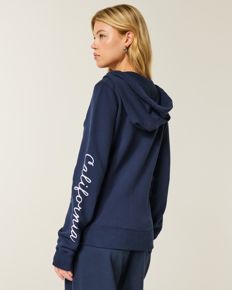 Logo Graphic Zip-Up Hoodie