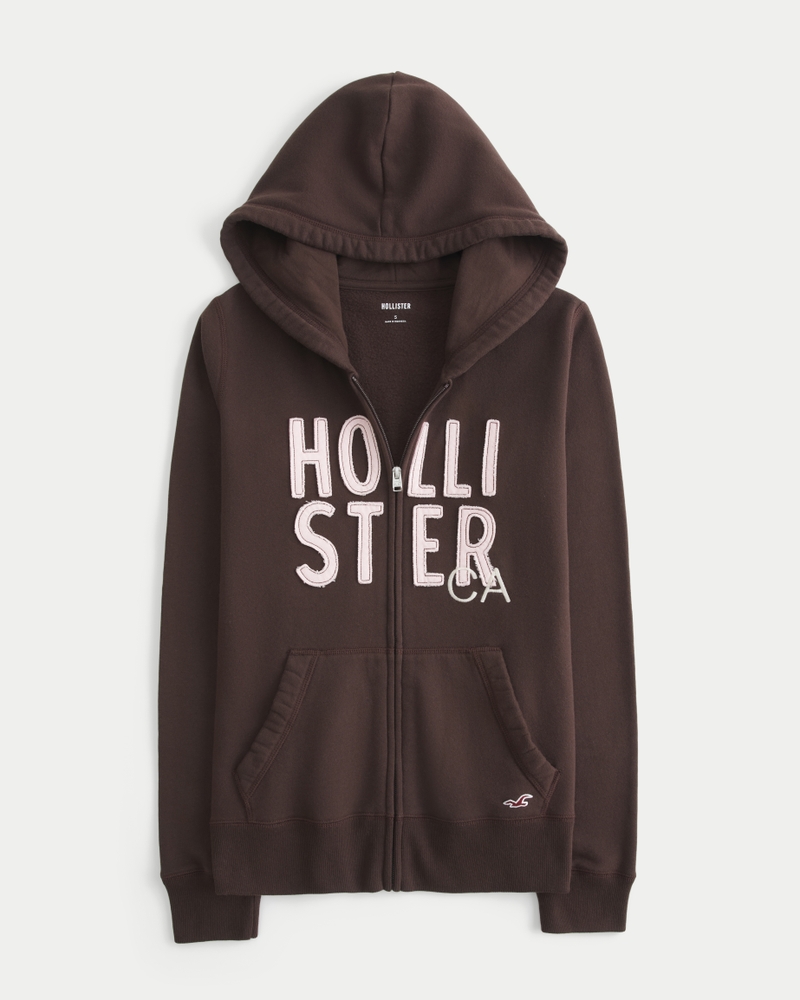 Logo Graphic Zip-Up Hoodie