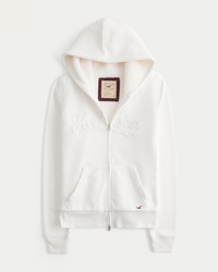 トップス Faux Shearling Lined ZipUp HoodedSweater Buy Supreme Faux Shearling Lined Zip Up Hooded Sweater 'Pink