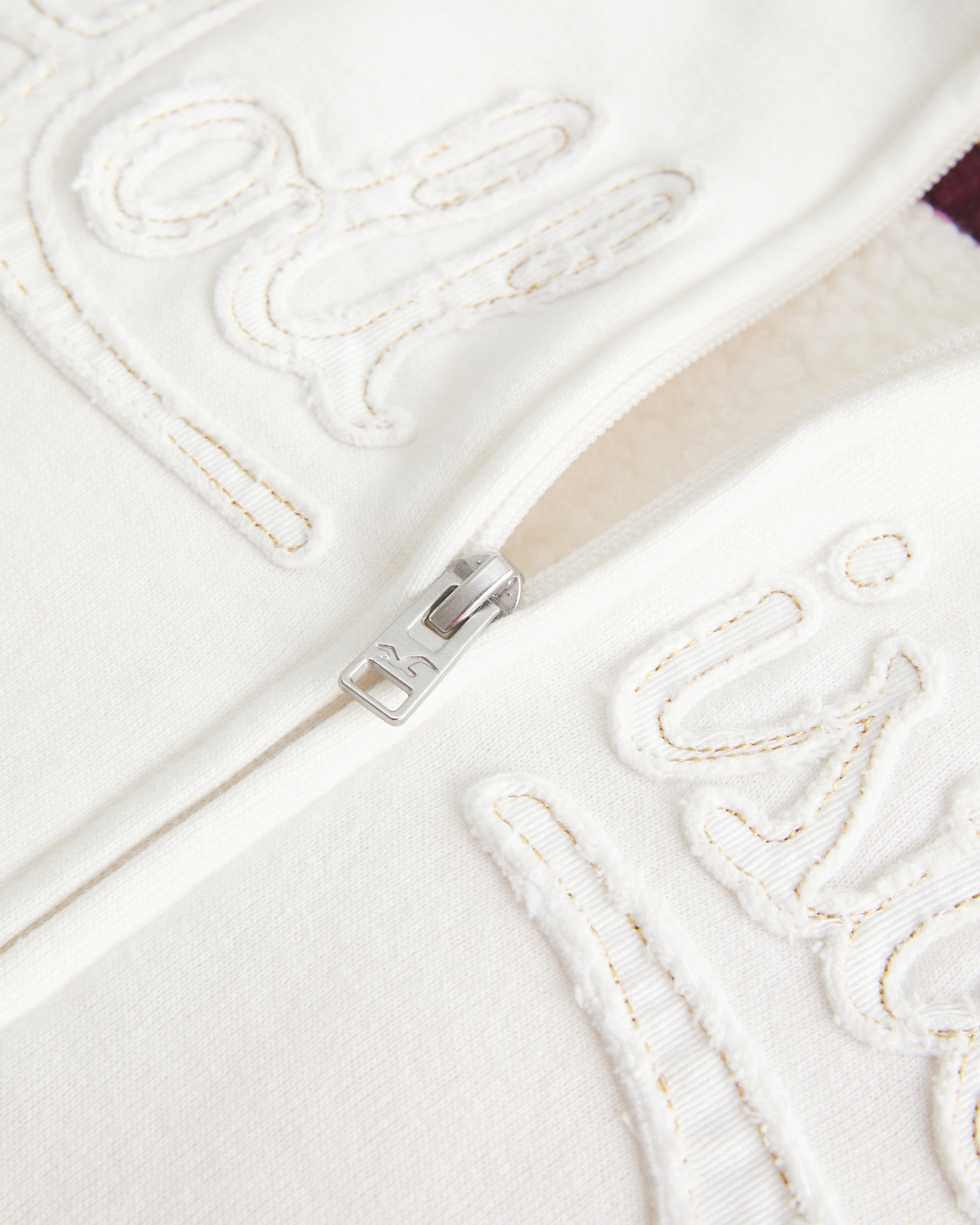 Holiday Vault Release Sherpa-Lined Zip-Up Logo Graphic Hoodie