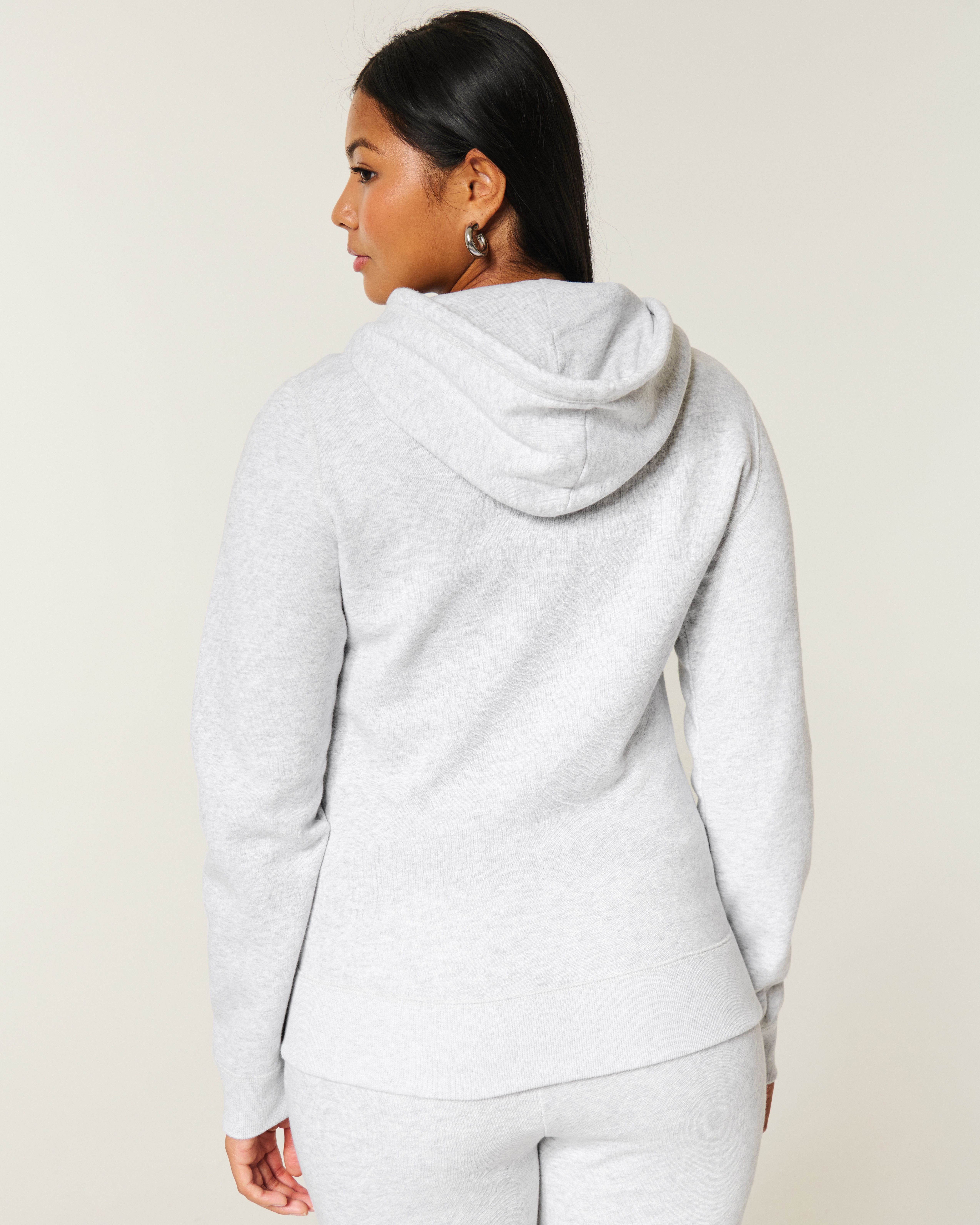Hollister Feel Good Zip-Up Senior Graphic Hoodie