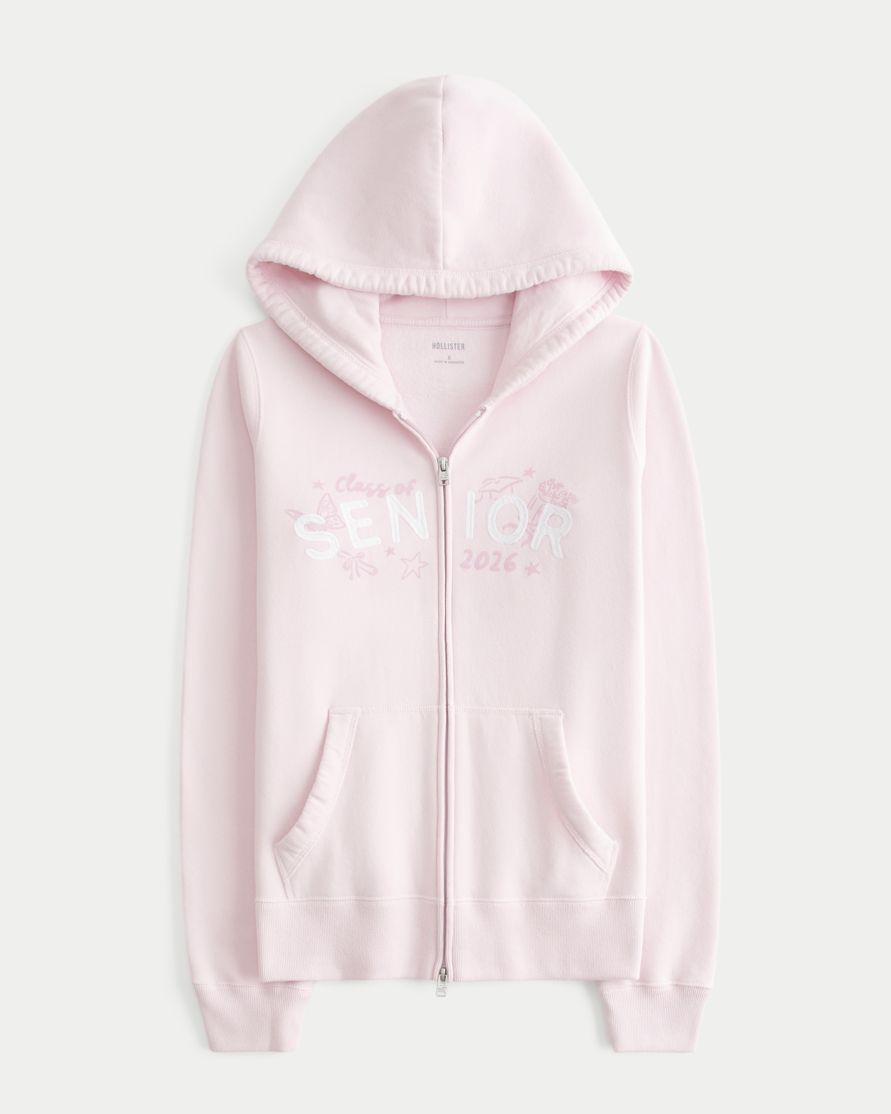 Hollister Feel Good Zip-Up Senior '26 Graphic Hoodie