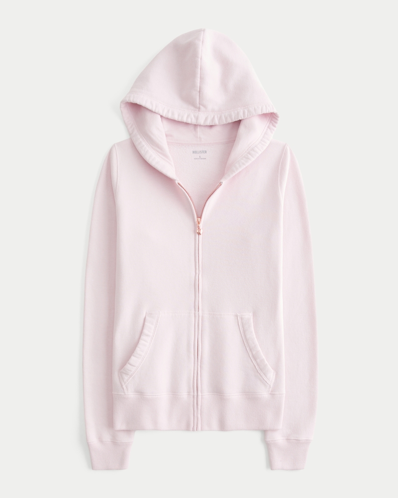 Women's Hollister Feel Good Customizable Charm Zip-Up Hoodie