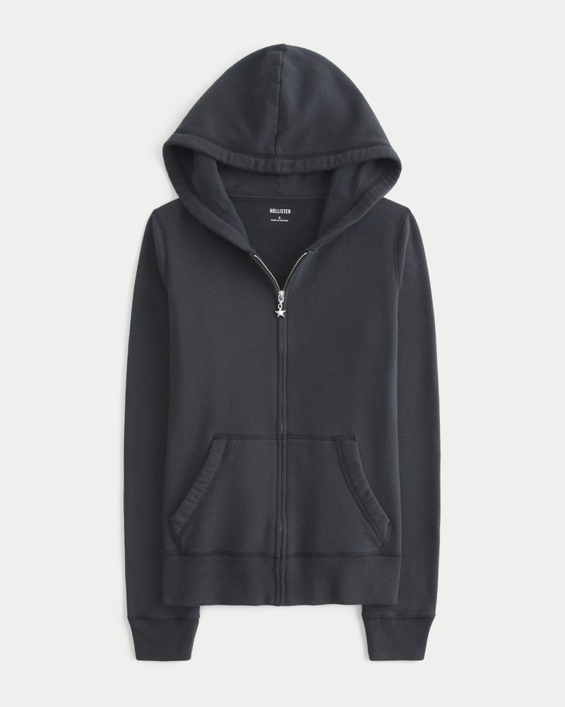 Women's Hollister Feel Good Customizable Charm Zip-Up Hoodie