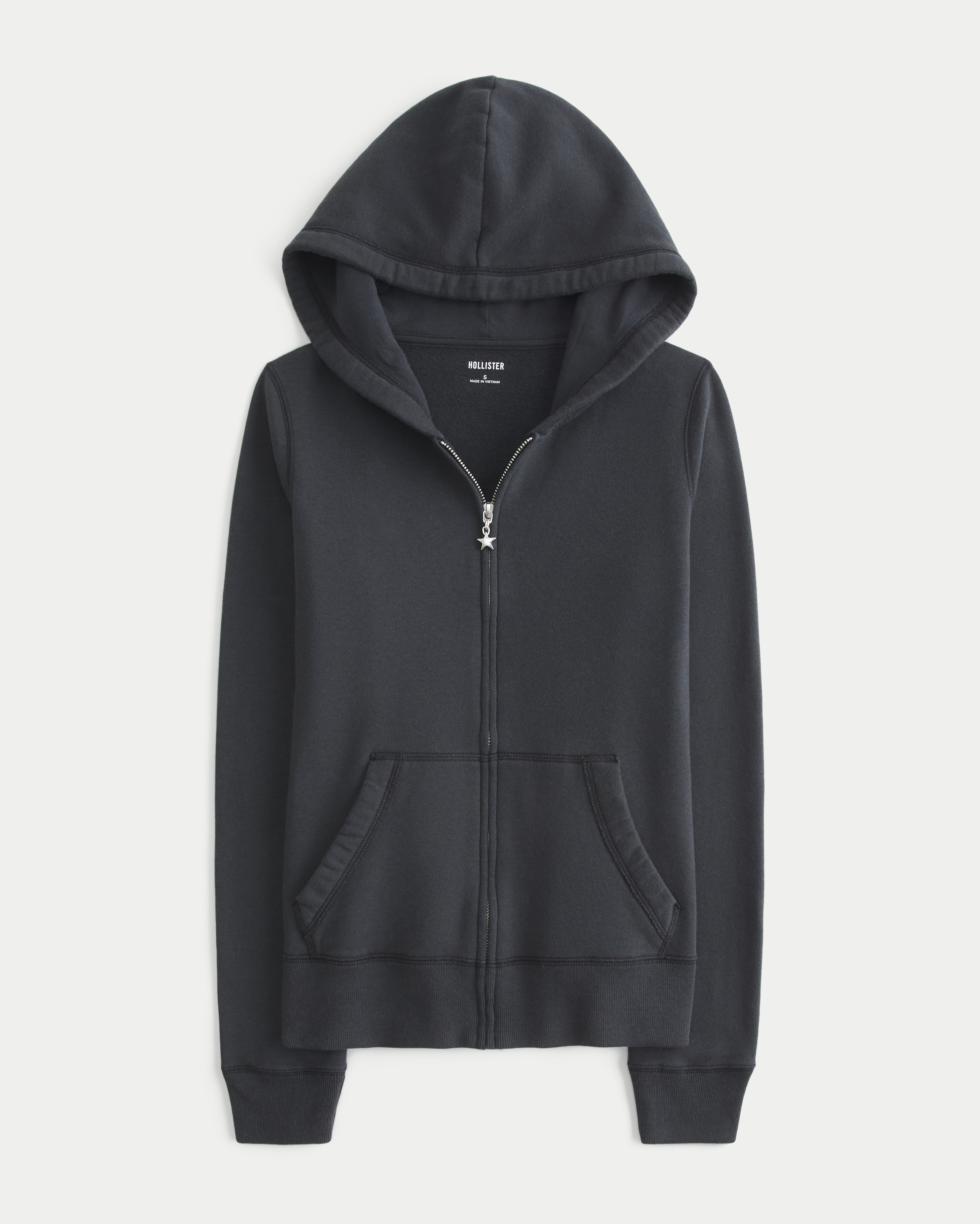 Hollister Feel Good Customizable Charm Zip-Up Hoodie