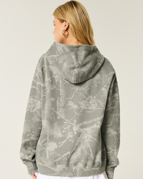 Oversized Camo Hoodie, Green Camo view 2