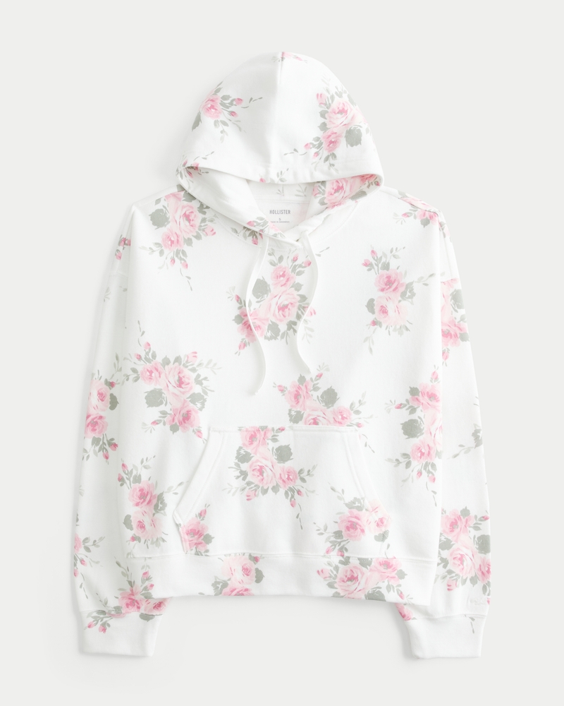 Easy Floral Pattern Hoodie by Hollister - Main Image
