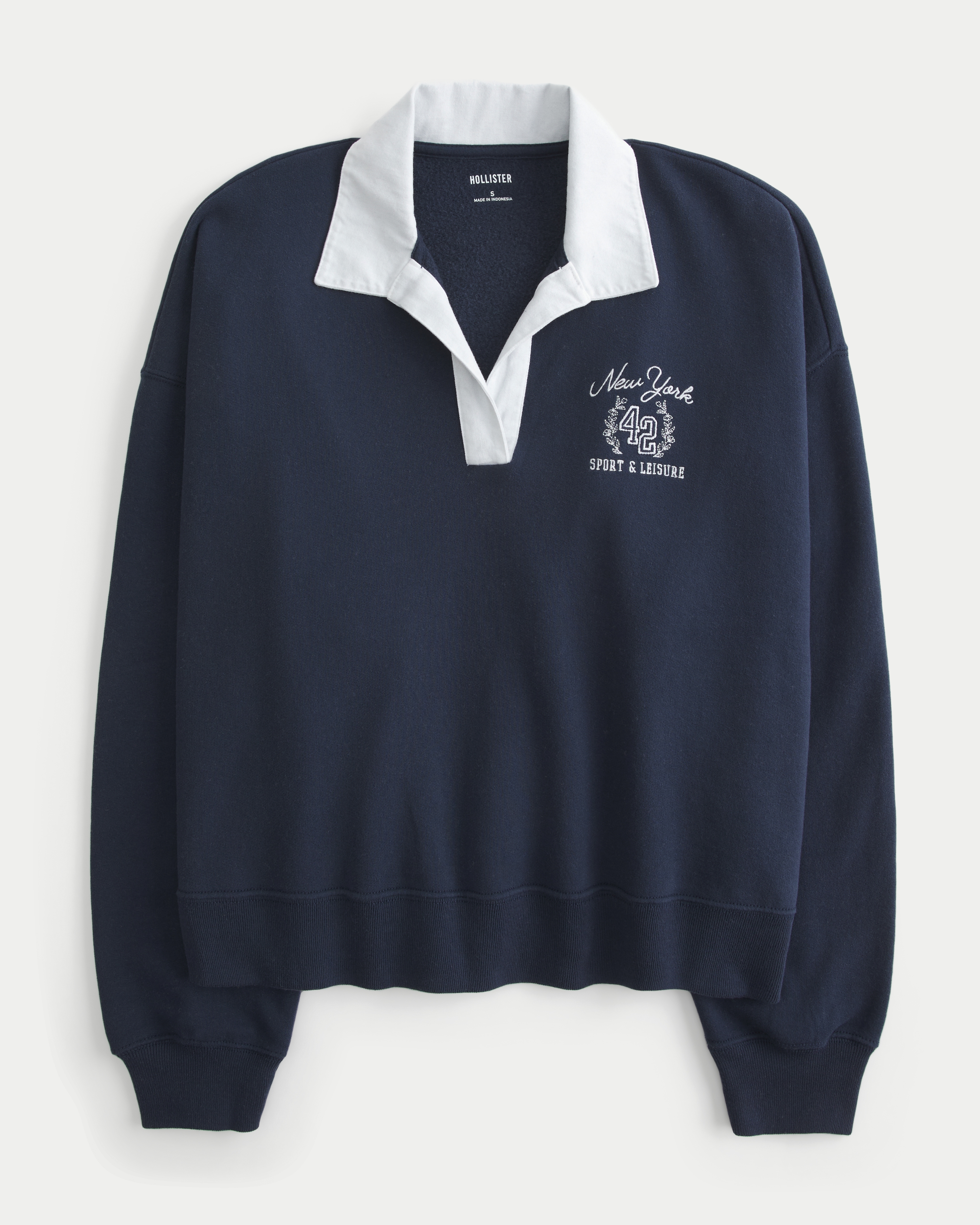 Easy New York Graphic Fleece Rugby Polo