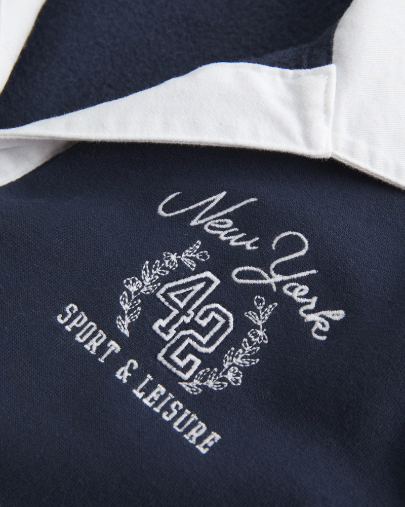 Easy New York Graphic Fleece Rugby Polo