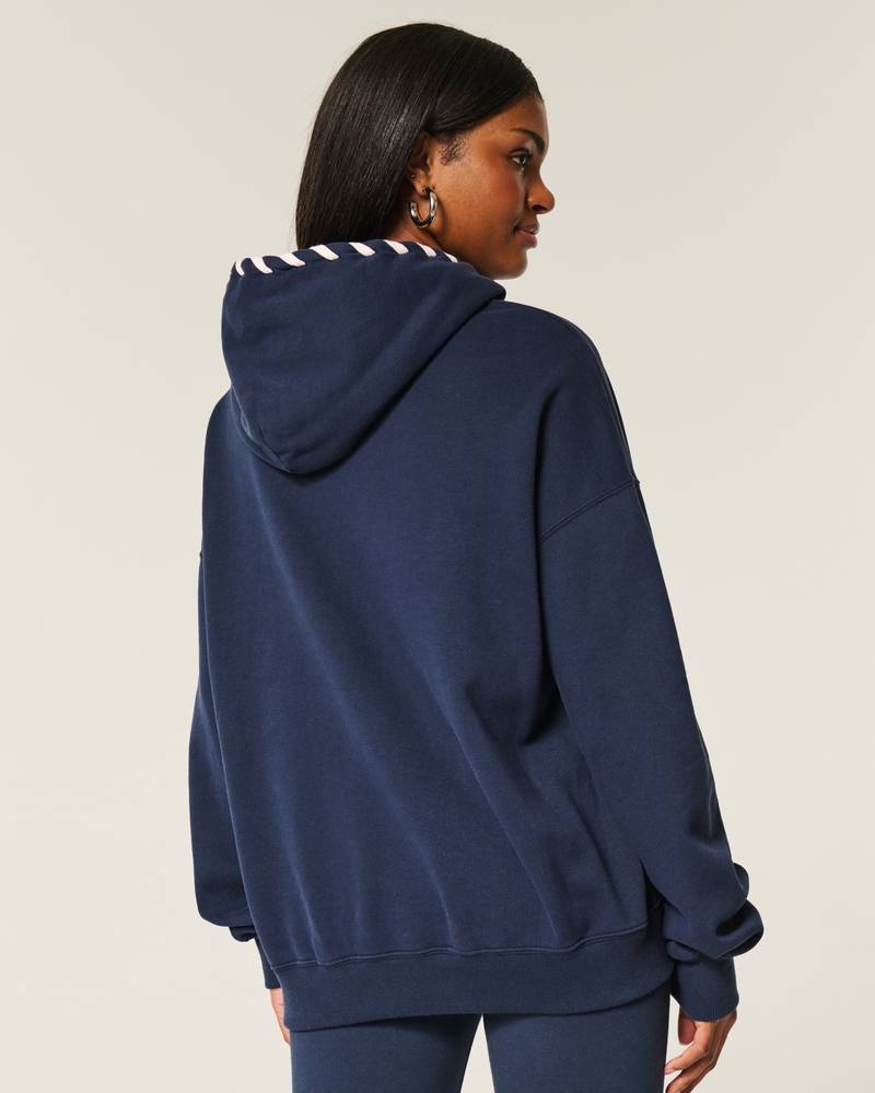 Oversized Hoodie with Hood Detail