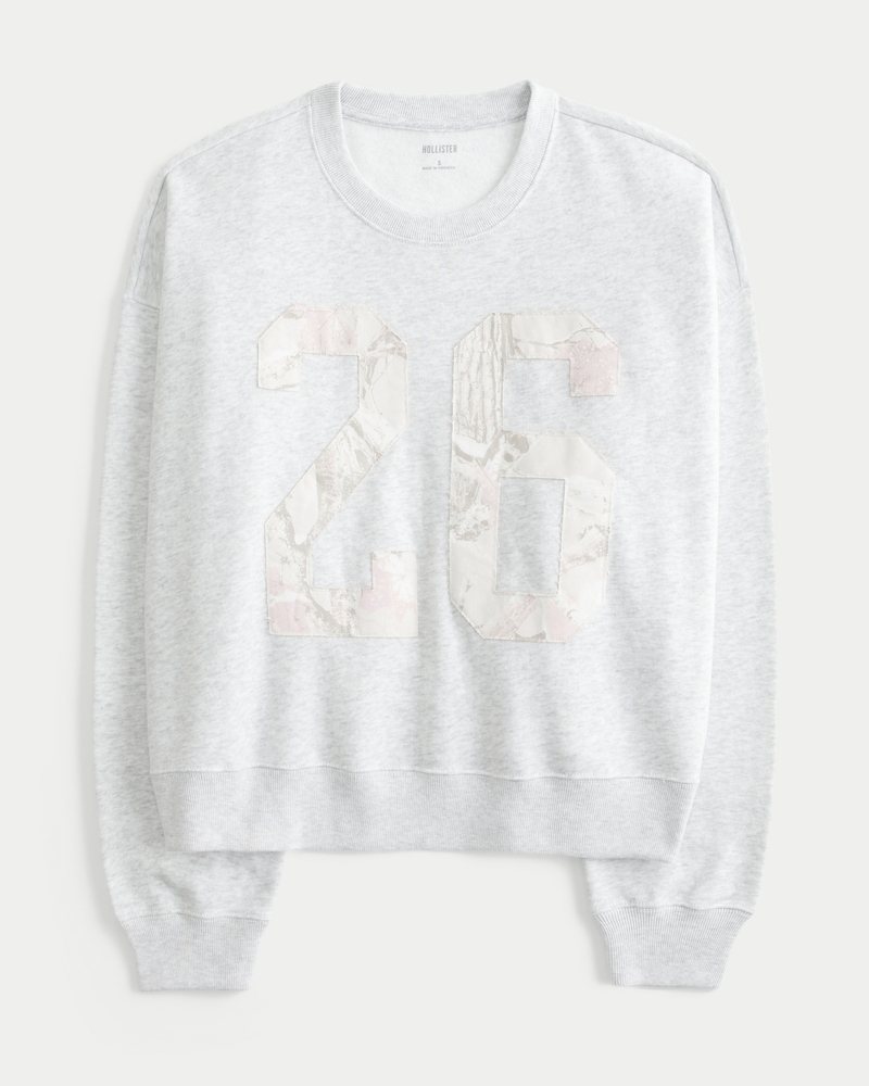 Easy Number Graphic Crew Sweatshirt