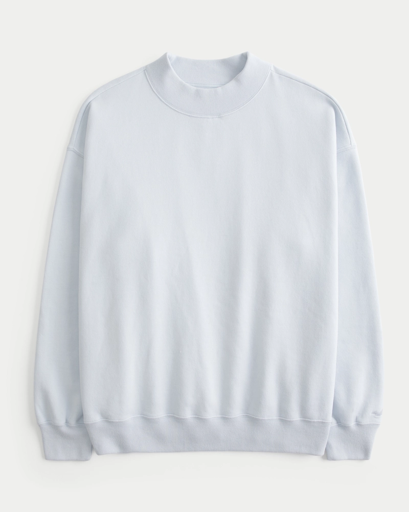 Oversized Mock-Neck Sweatshirt