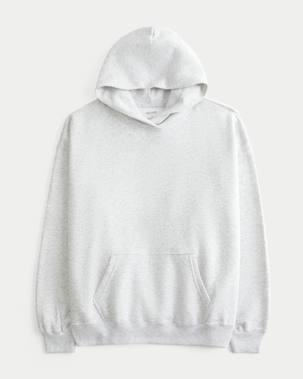 Oversized Hoodie, Light Heather Grey view 1