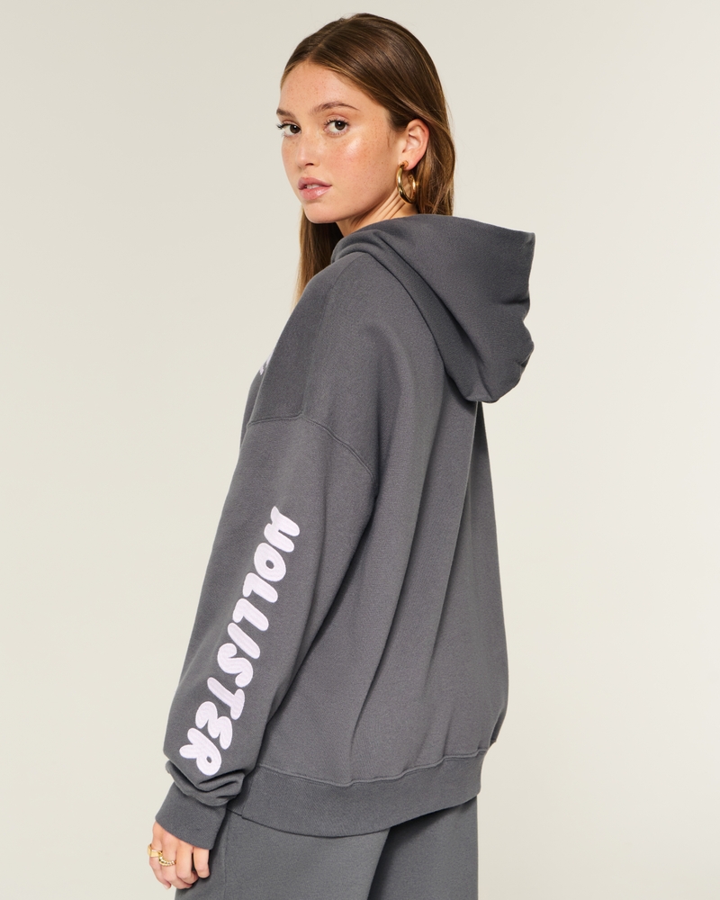 Oversized Logo Graphic Hoodie