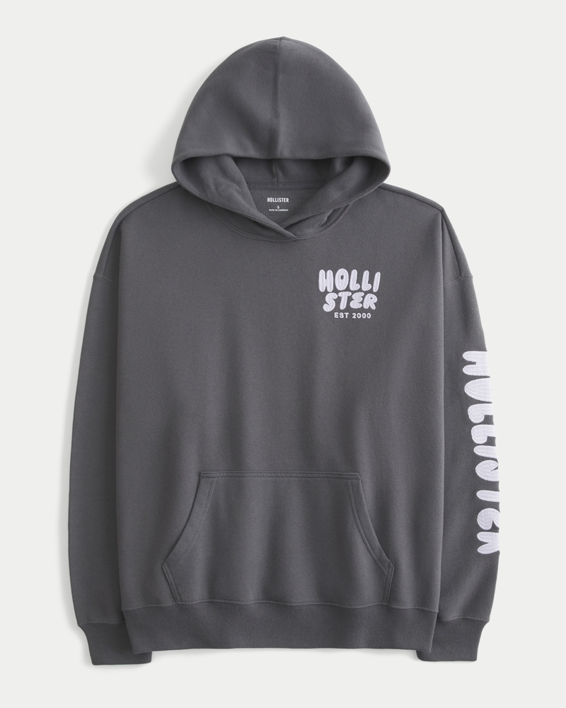 Oversized Logo Graphic Hoodie