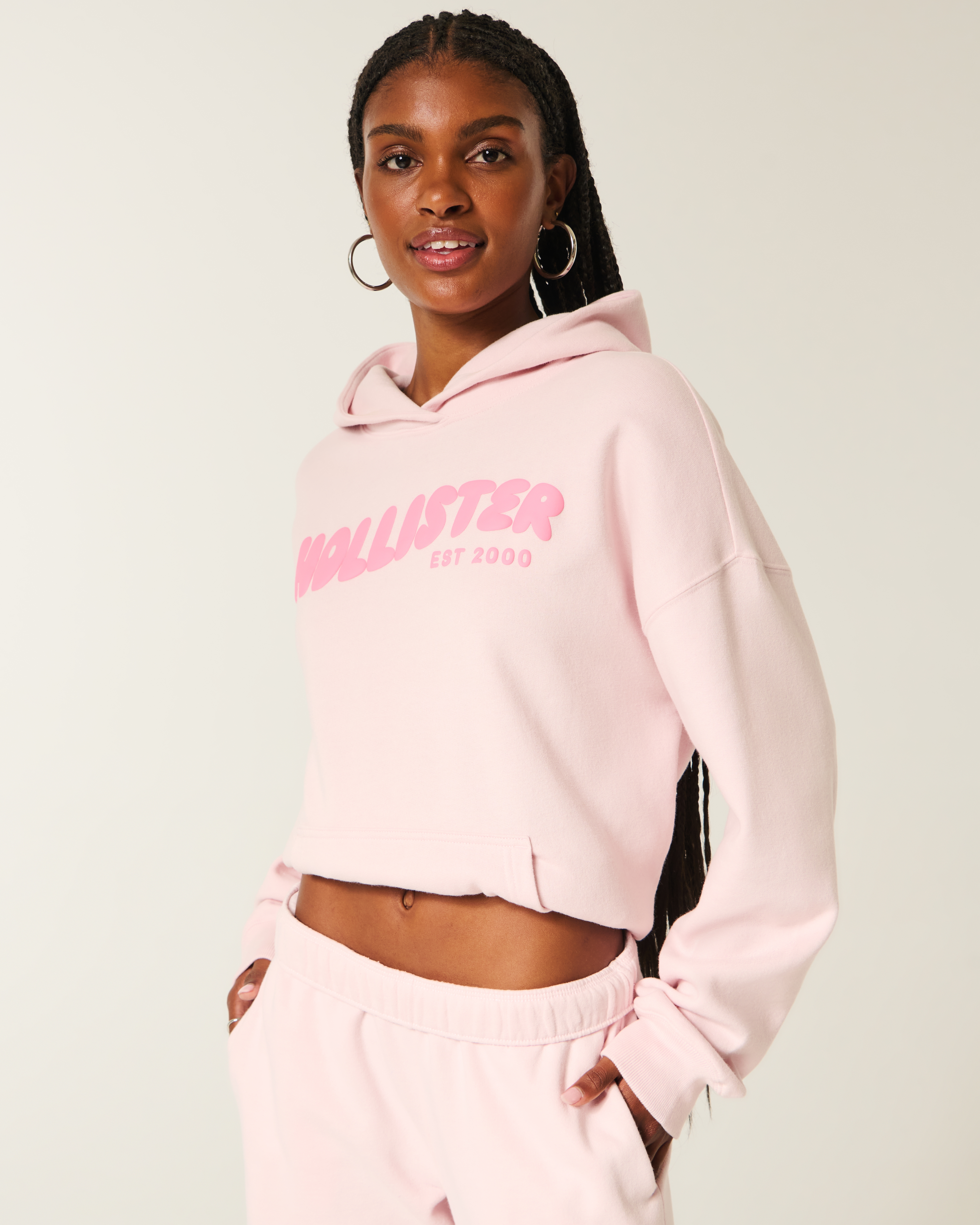 Oversized Logo Graphic Hoodie