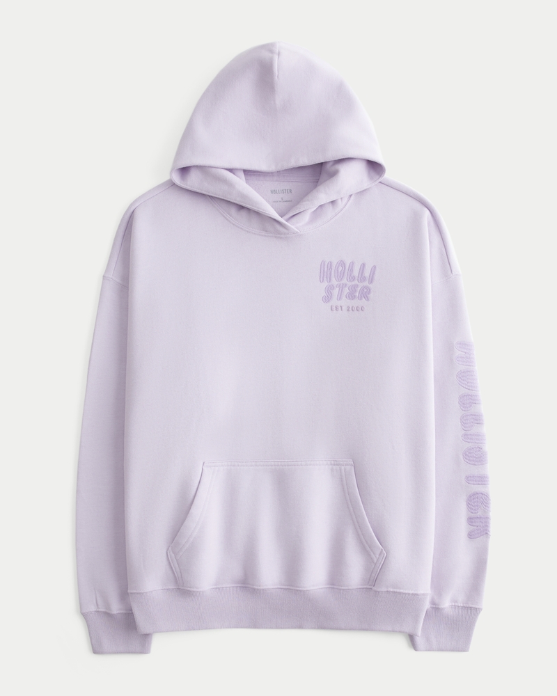 Oversized Logo Graphic Hoodie