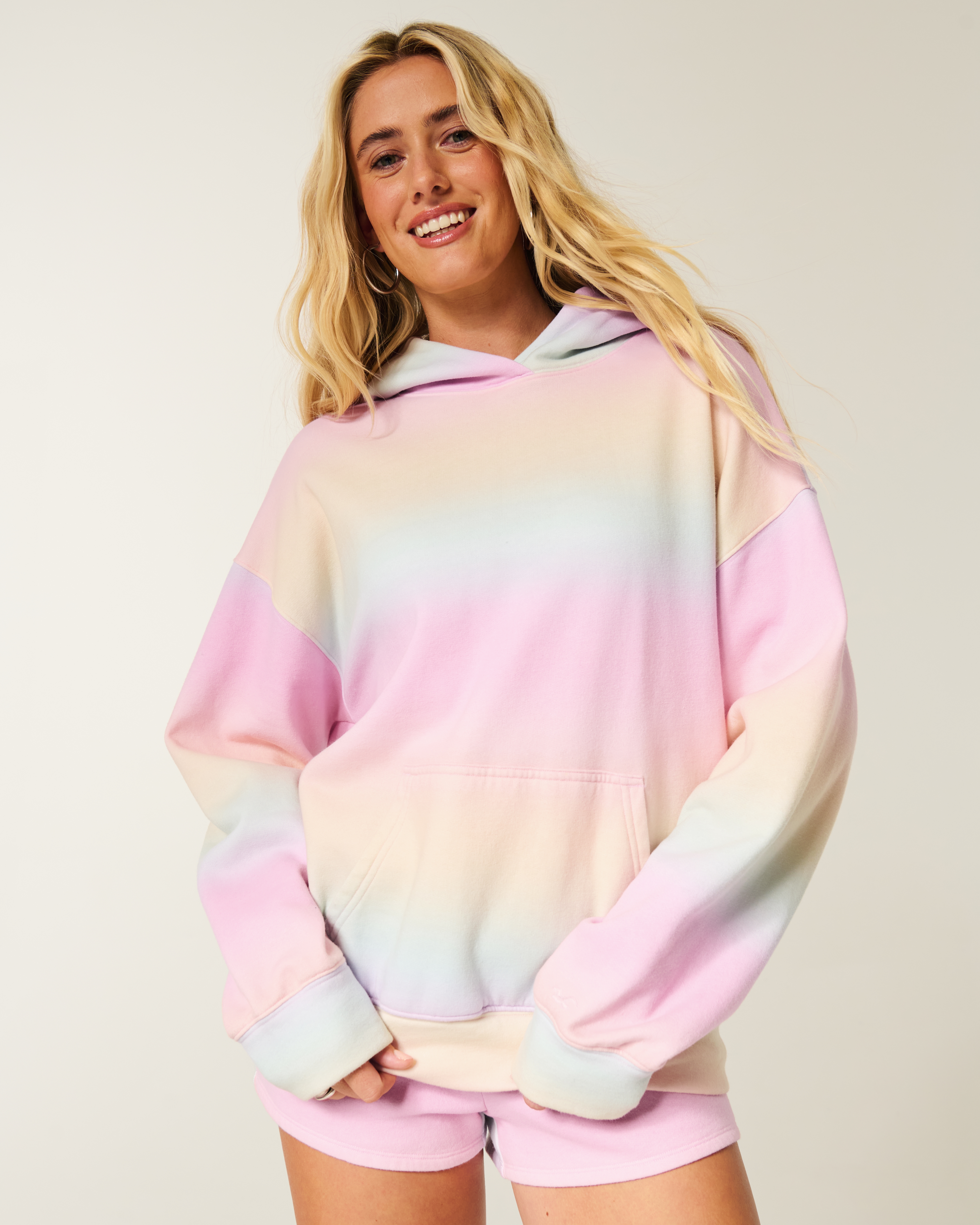 Women's Oversized Pattern Hoodie | Women's Tops