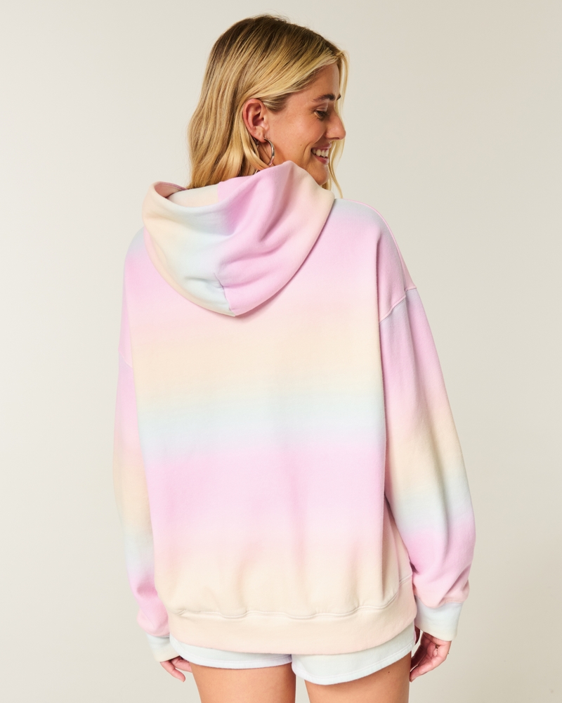 Oversized Pattern Hoodie
