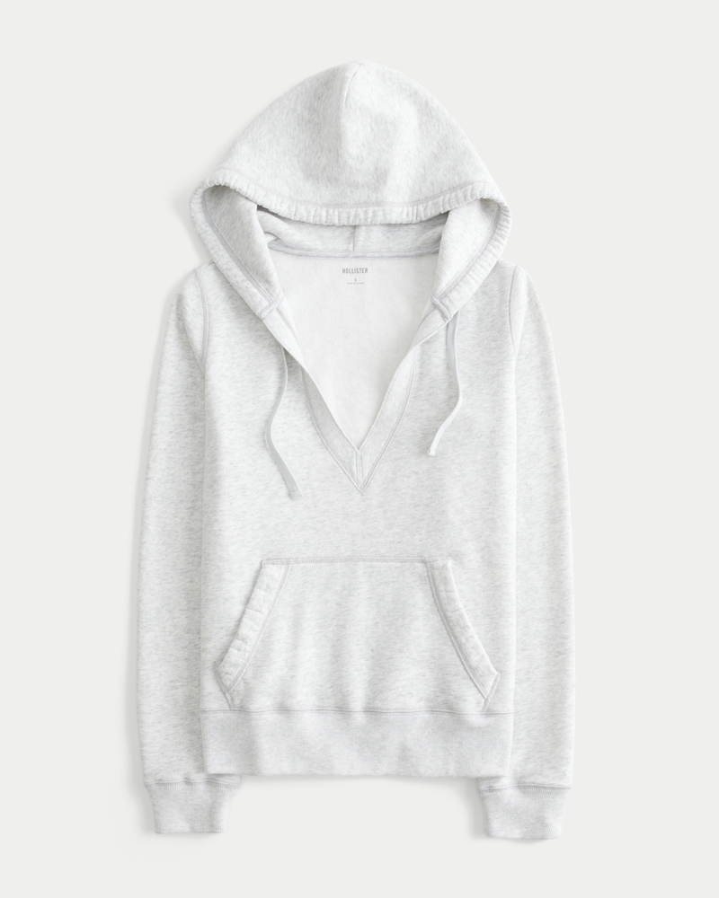 Extra Slim V-Neck Hoodie