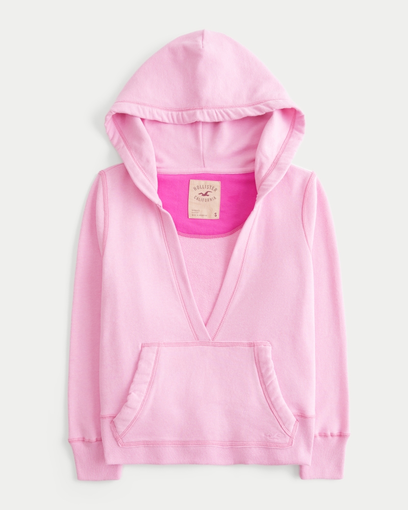 Women's Easy V-Neck Hoodie | Women's Tops | HollisterCo.com
