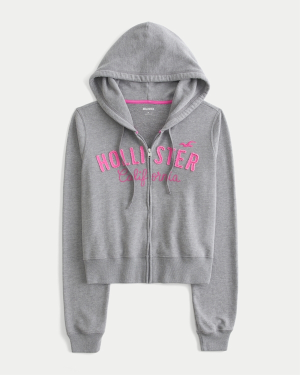 Logo Graphic Zip-Up Hoodie
