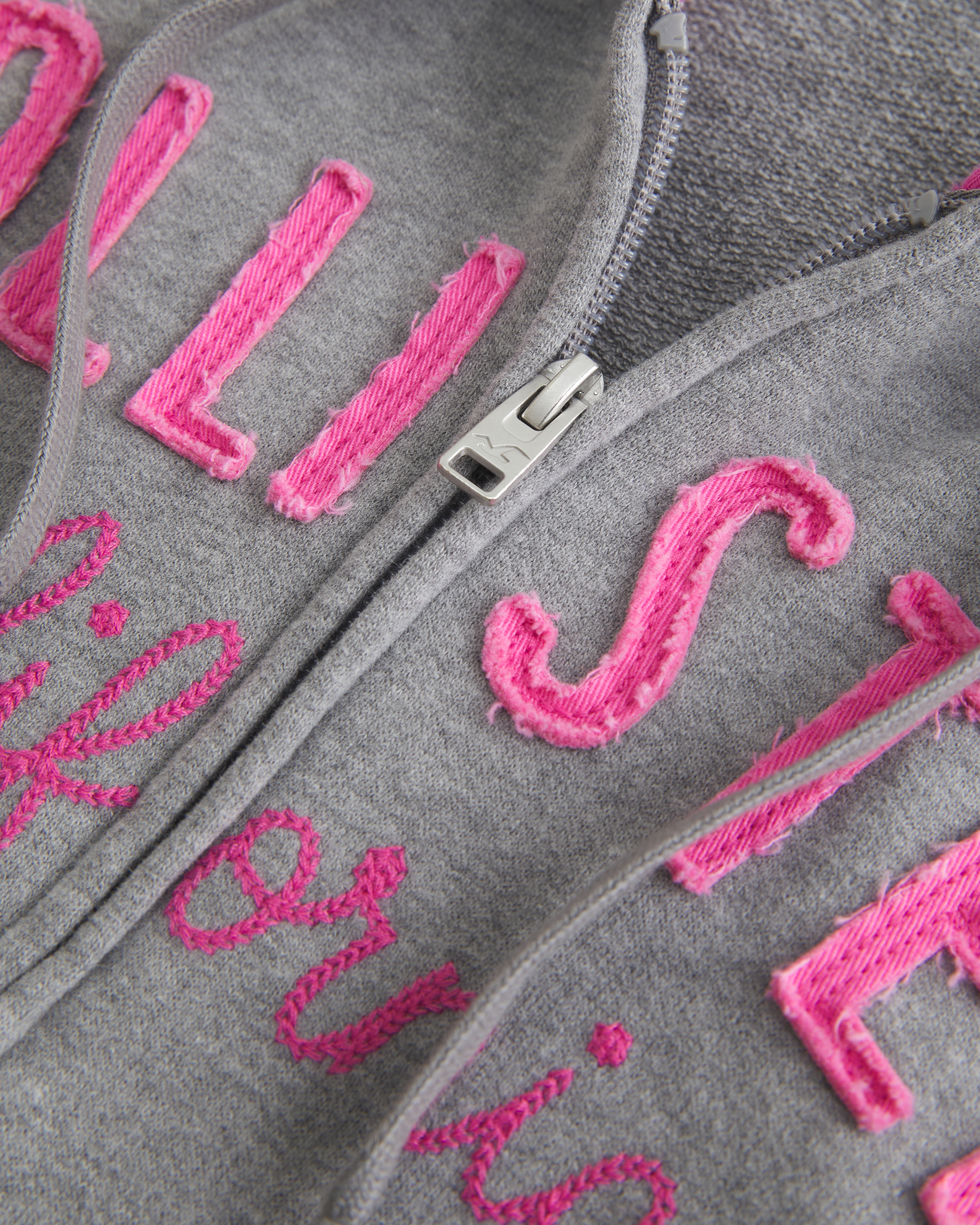 Terry Logo Graphic Zip-Up Hoodie