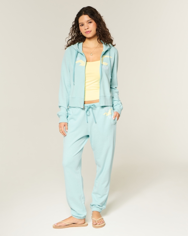 Logo Graphic Zip-Up Hoodie