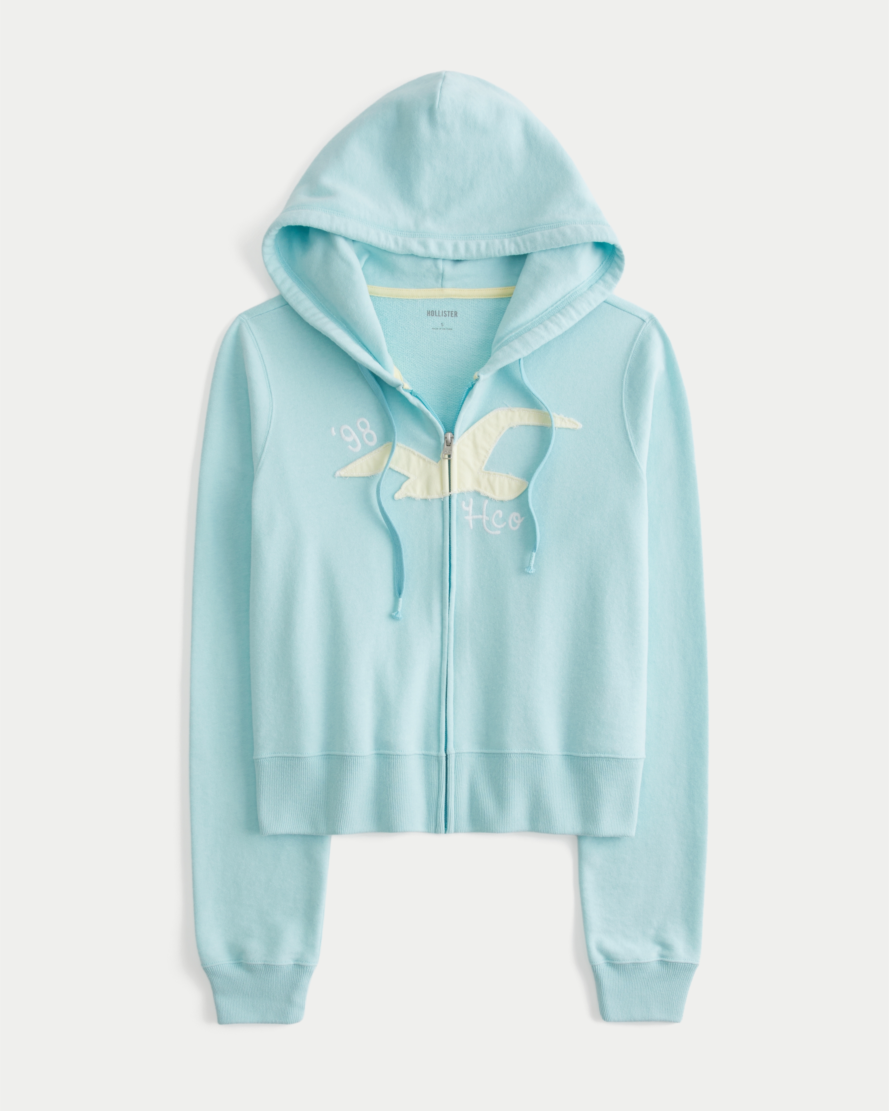 Terry Logo Graphic Zip-Up Hoodie