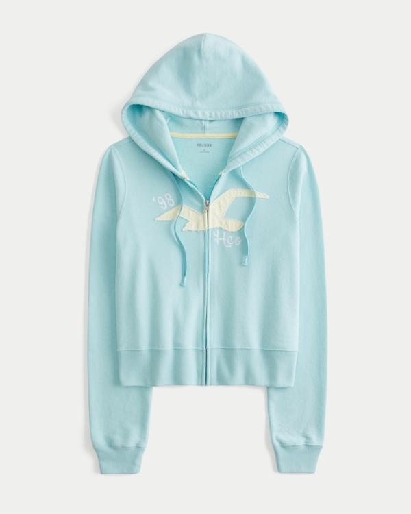 Logo Graphic Zip-Up Hoodie