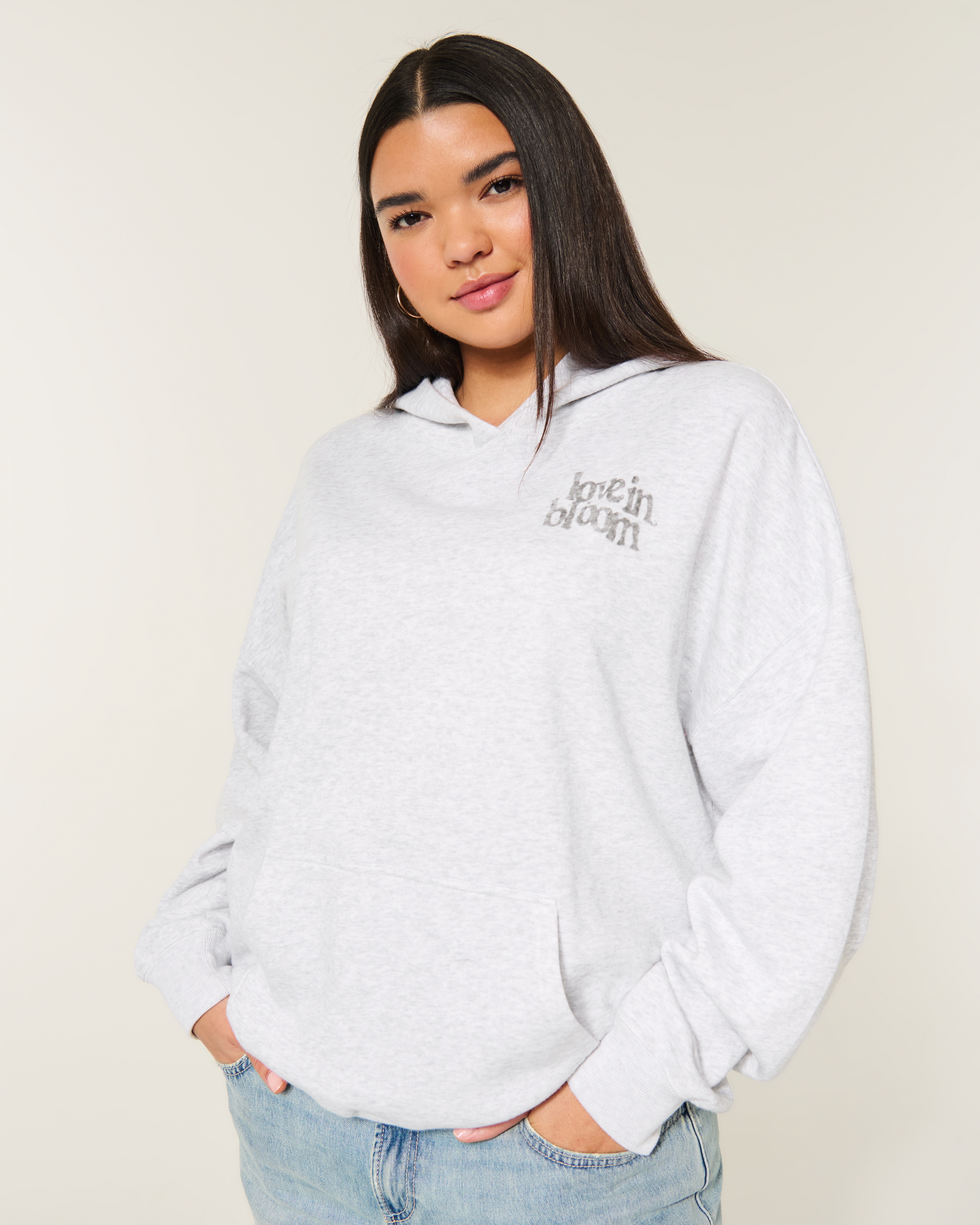 Oversized Butterfly Graphic Hoodie