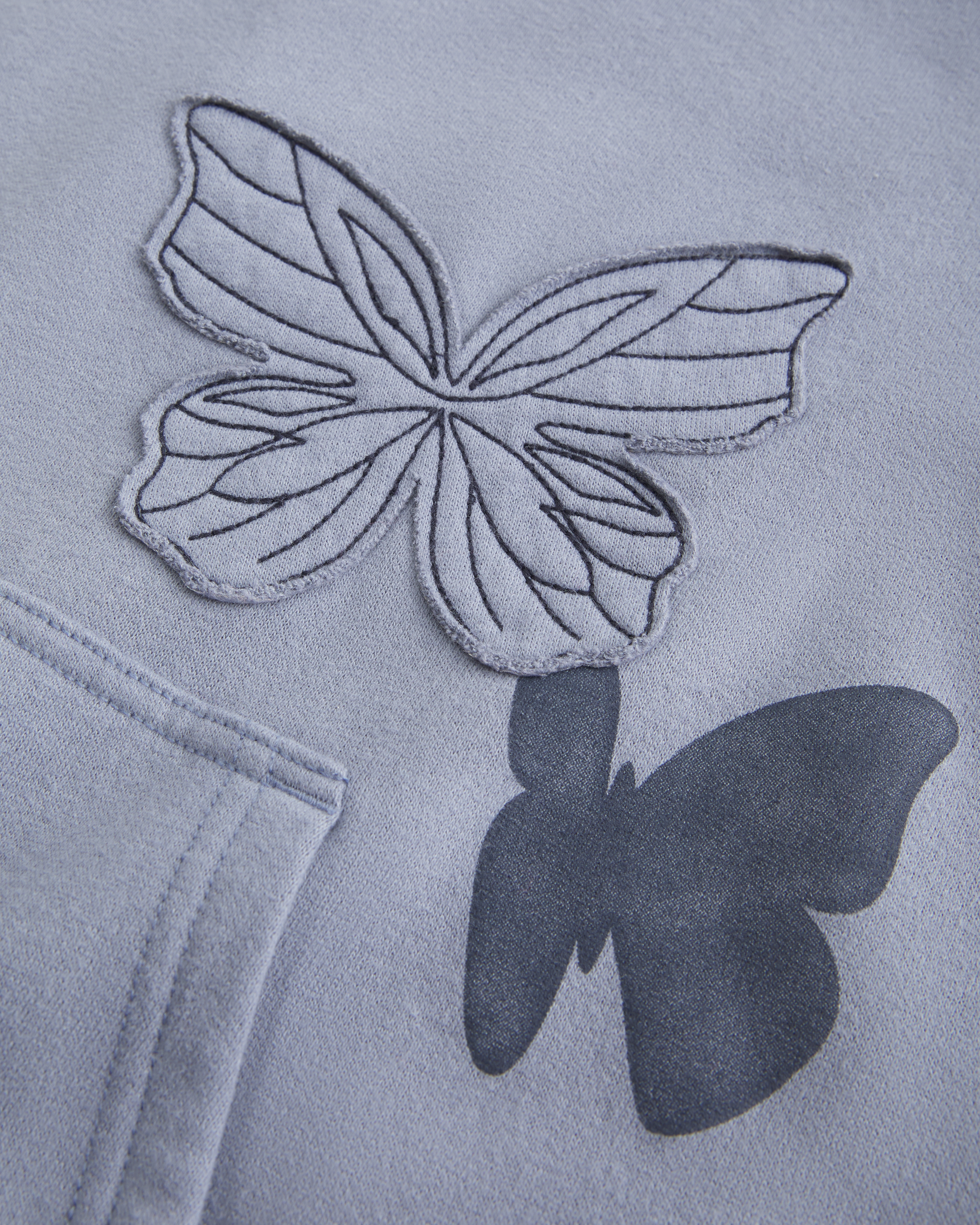 Hollister Feel Good Oversized Butterfly Graphic Hoodie