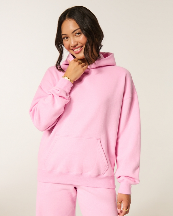 Oversized Hoodie, Pink view 1