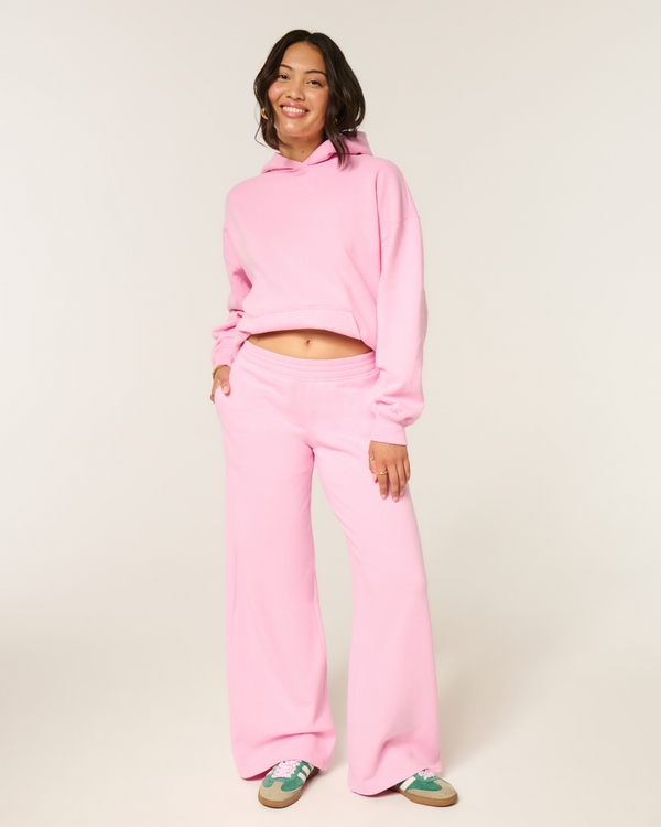 Oversized Hoodie, Pink view 2