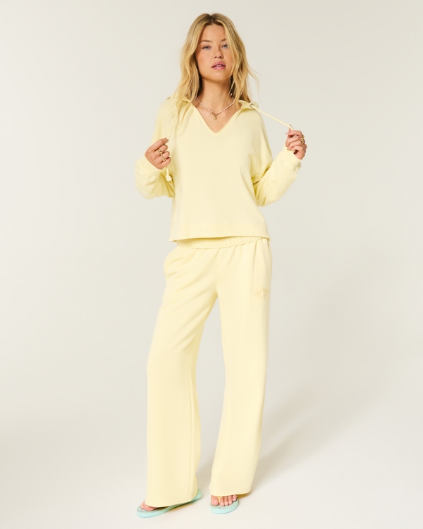 Hollister Feel Good Easy Hoodie, Butter Yellow view 2