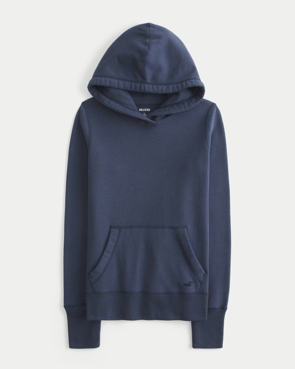 Hollister Feel Good Slim Hoodie, Navy Blue view 1