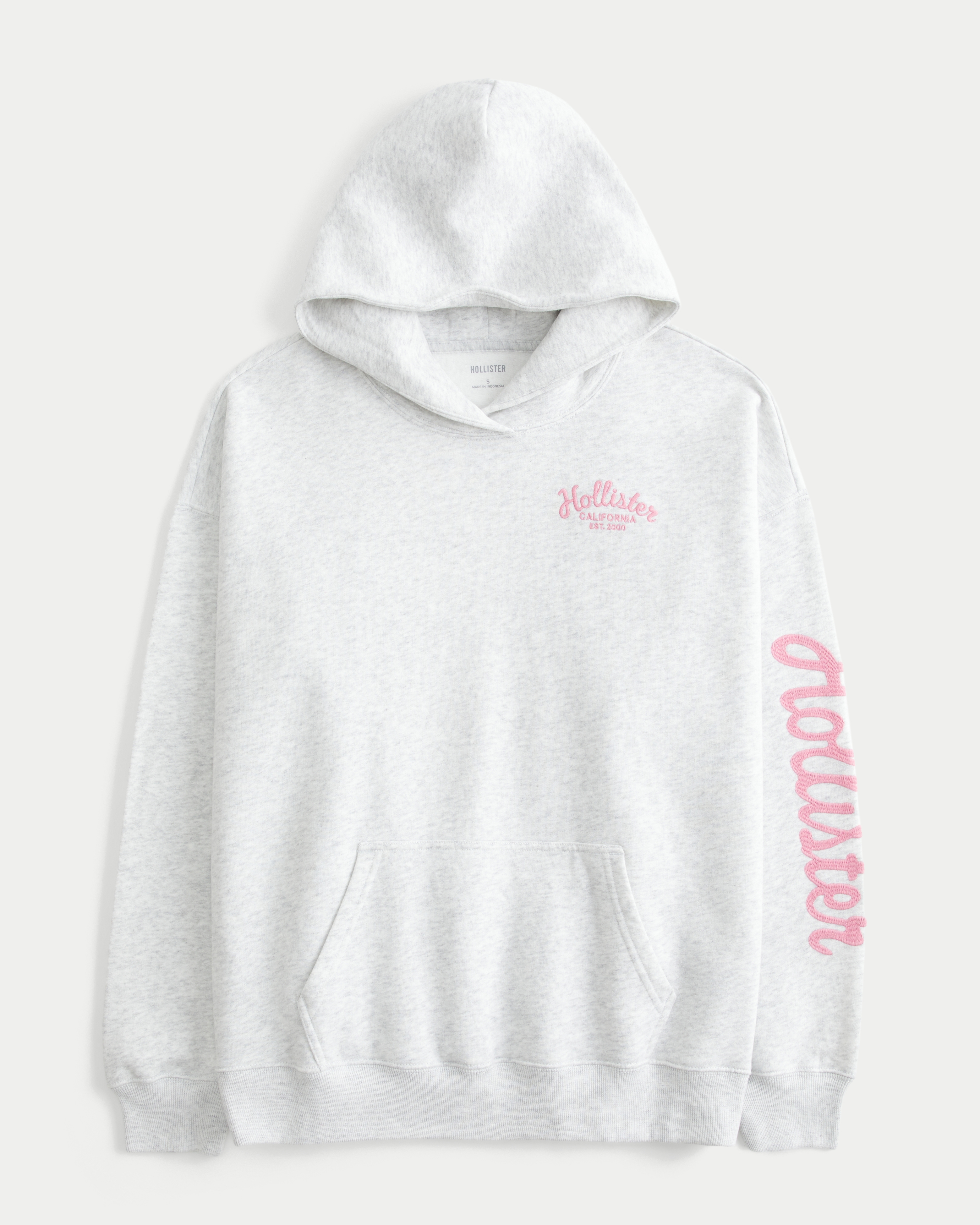 Hollister Feel Good Oversized Logo Graphic Hoodie